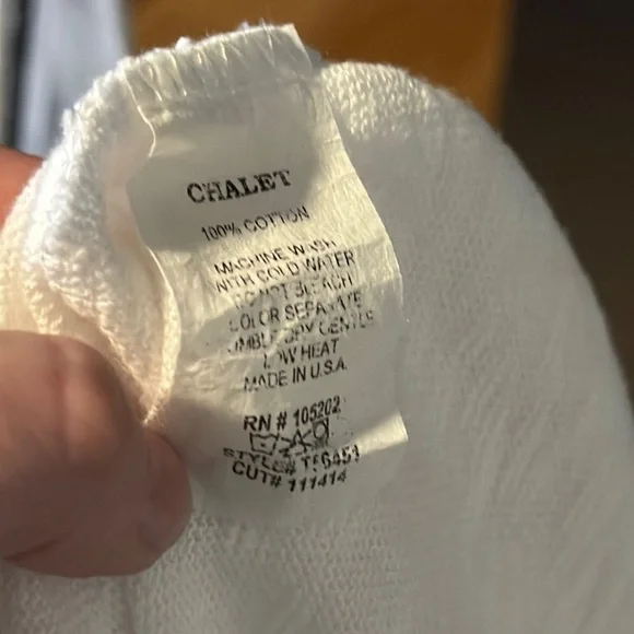 Chalet White Casual Cotton Dress with Pockets - Picture 8 of 9